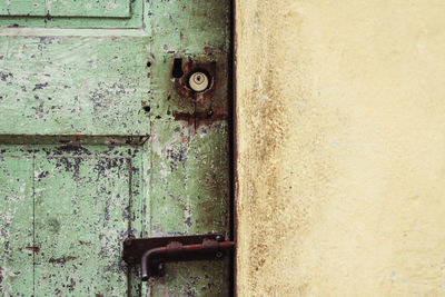 Close-up of weathered wall