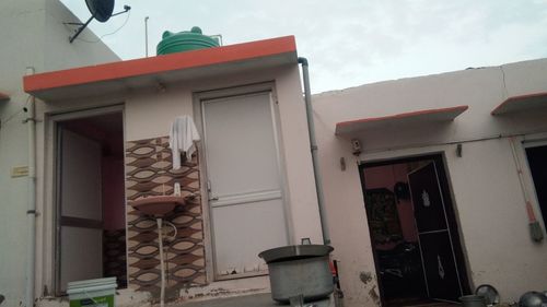Low angle view of house against sky