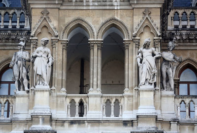 Fragment of famous city hall building in vienna