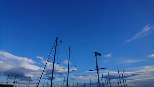 Low angle view of blue sky