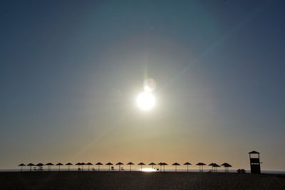 Low angle view of sky at sunset