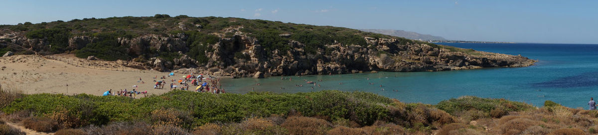 Panoramic view of sea against sky