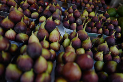 Full frame shot of figs for sale at market stall
