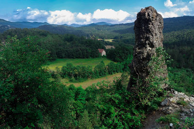 Scenic view of landscape against sky