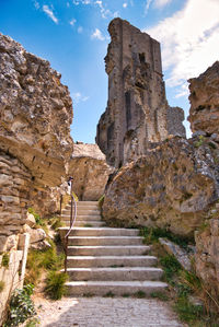 Low angle view of steps