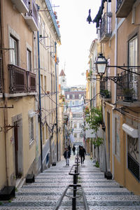 Street amidst buildings in city