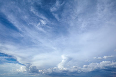 Low angle view of clouds in sky