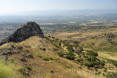 Scenic view of landscape against sky