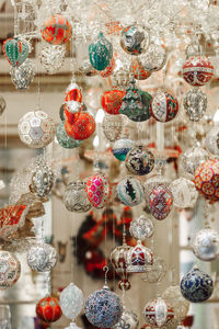 Close-up of christmas decorations