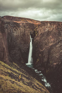 View of statue against cloudy sky