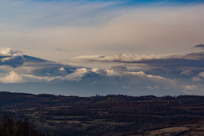 Scenic view of landscape against sky