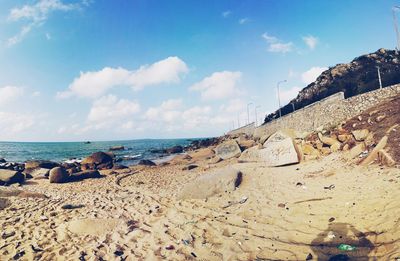 Panoramic view of beach