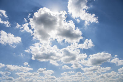 Low angle view of clouds in sky