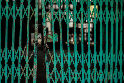 Full frame shot of metal fence