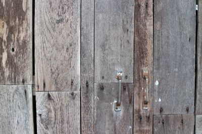 Full frame shot of wooden door