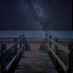 View of pier in sea