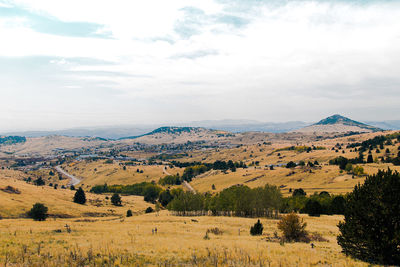 Scenic view of landscape against sky