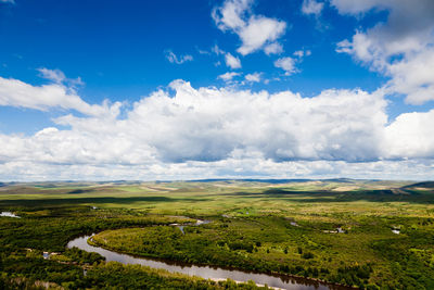 Scenic view of landscape against sky