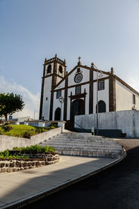  low angle view of church against sky