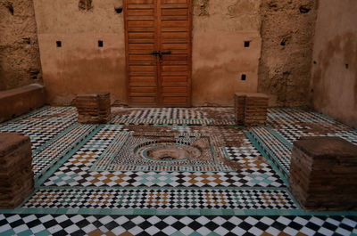 Entrance of historic building