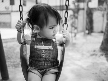 Girl on swing