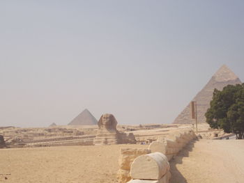 Tourists in a desert