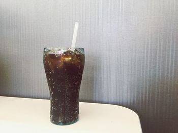 Close-up of coffee on table