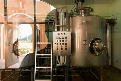 Close-up of machine part