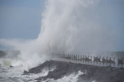 Panoramic view of sea against sky