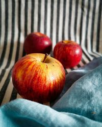 Close-up of apple on table