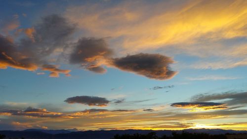 Scenic view of landscape against cloudy sky