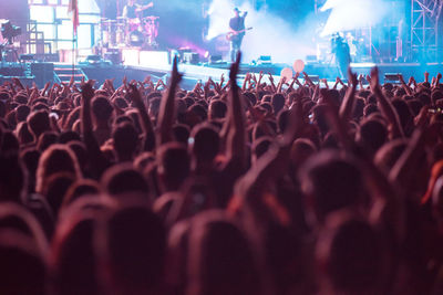 Crowd at music concert