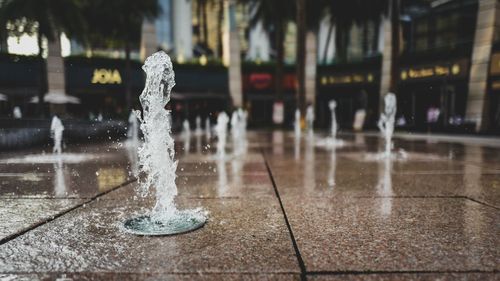 Fountain in city