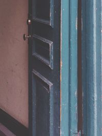 Close-up of closed door