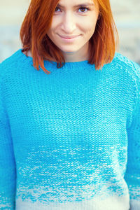 Portrait of smiling young woman