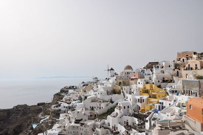 High angle view of townscape against sky