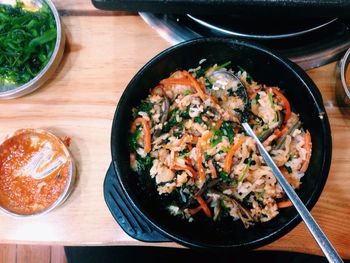 Close-up of served food