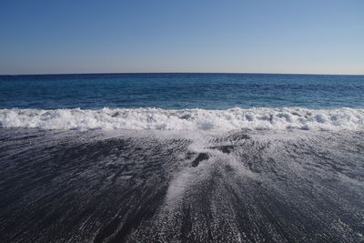 Ocean wash on the beach