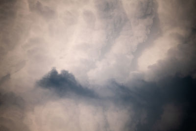 Low angle view of clouds in sky