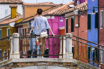 Woman in village