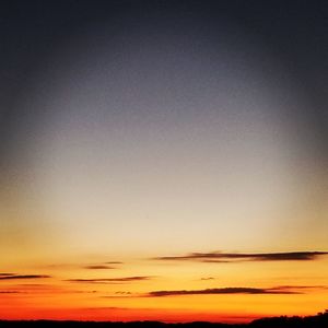 Low angle view of dramatic sky during sunset