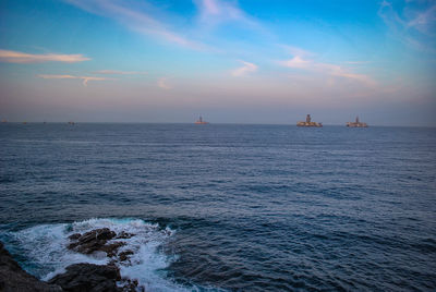 Scenic view of sea against sky
