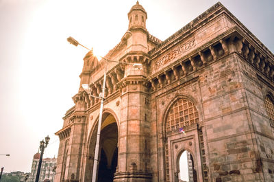 Low angle view of historical building against sky