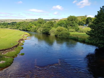 Scenic view of river against sky