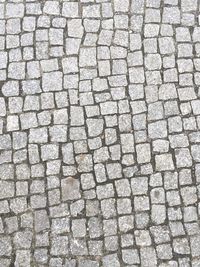 Full frame shot of cobblestone street