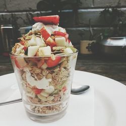 Close-up of ice cream