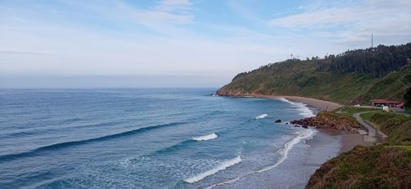 Scenic view of sea against sky