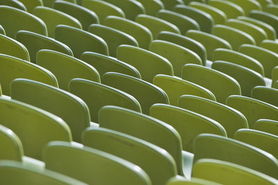 Full frame shot of empty seats