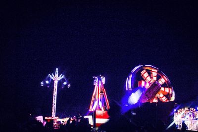 Low angle view of firework display