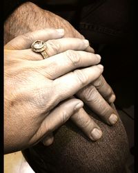 Close-up of human hand